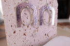 Hammered Horseshoe Gold/Silver Earrings