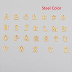 26 English Letter Necklace with Pearl Pendant