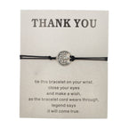 Adjustable Tree of Life Rope Bracelet