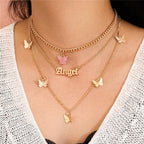 Acrylic Butterfly Necklaces