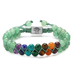 7 Chakra Stone Bead Yoga Meditation Bracelet