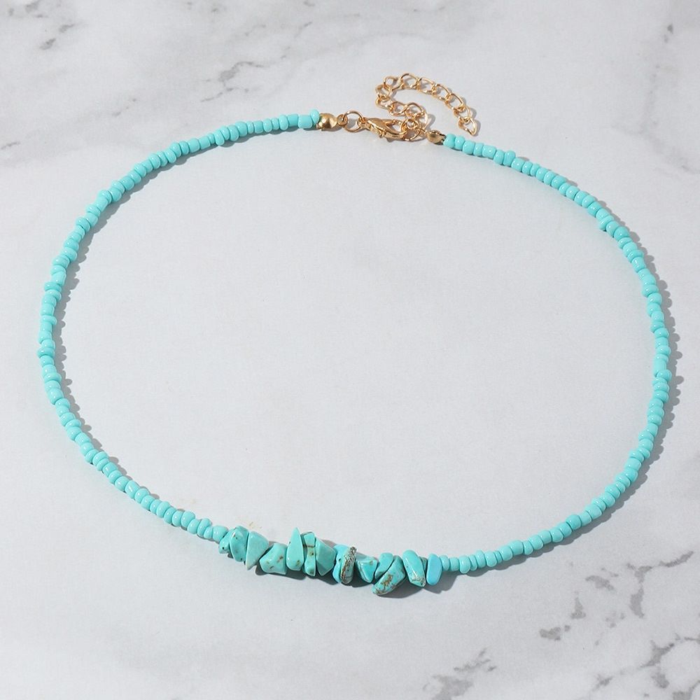 Colorful Rice Beads Crystal & Necklaces