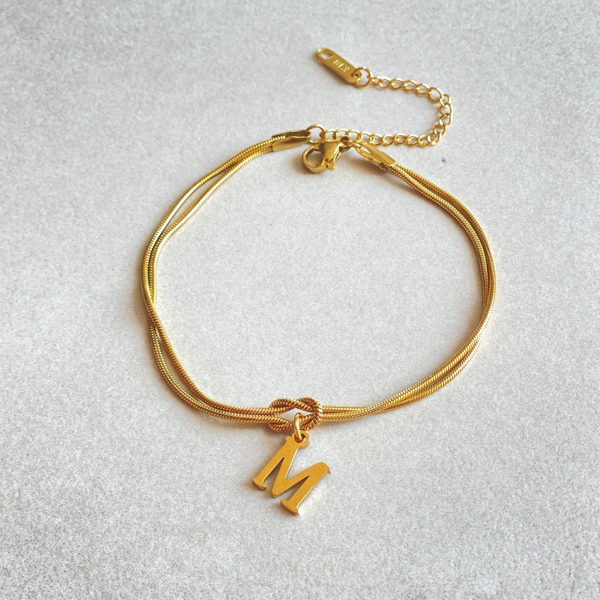 A-Z Love Knot Bracelets