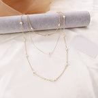 All-Match Pearl Necklace Set with Earrings