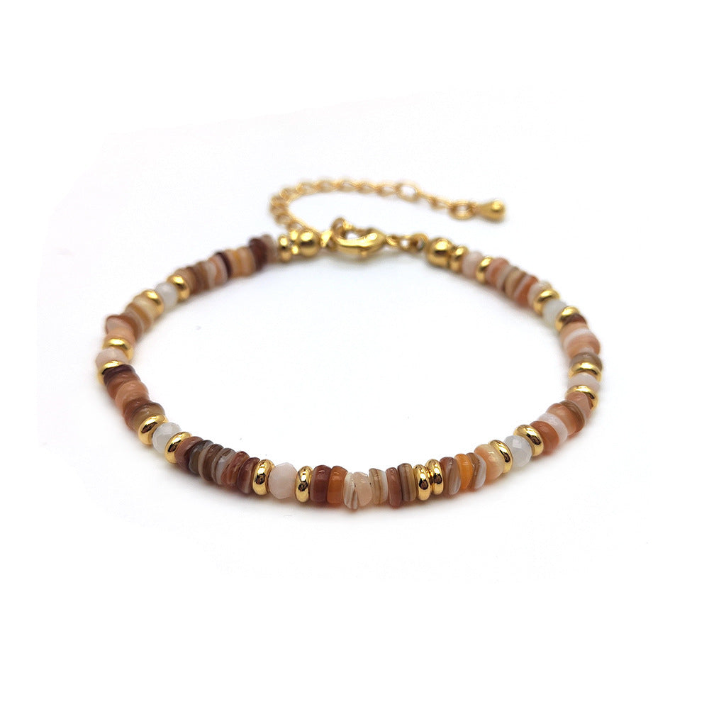Colorful Natural Shell Hand-Woven Beaded Bracelet