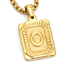 A-Z Alphabet Titanium Steel Letter Pendant Necklace