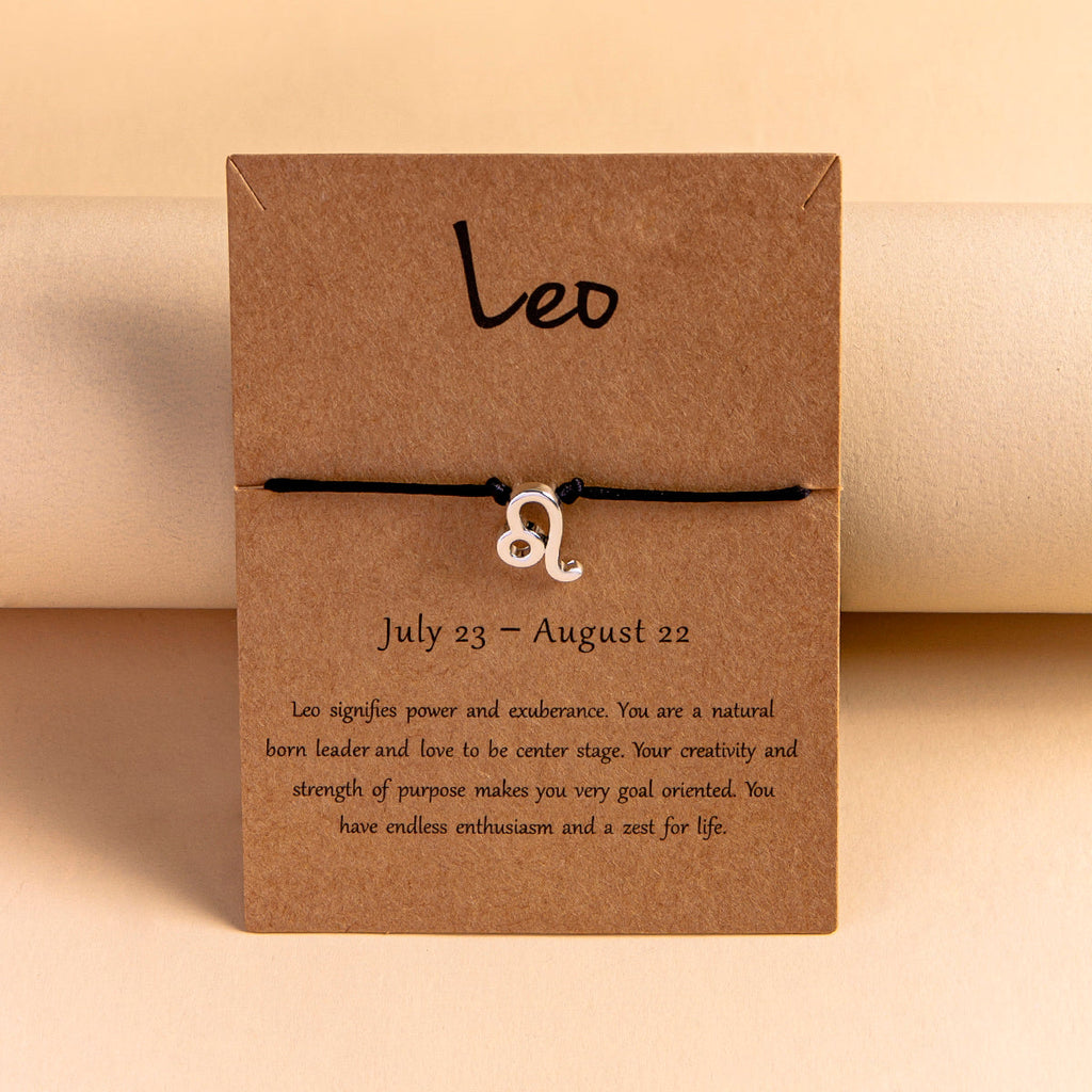 12 Constellation Zodiac Sign Bracelet for Couples