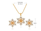 3-Piece Snowflake Jewelry Set