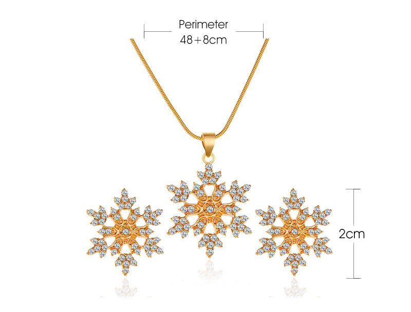 3-Piece Snowflake Jewelry Set