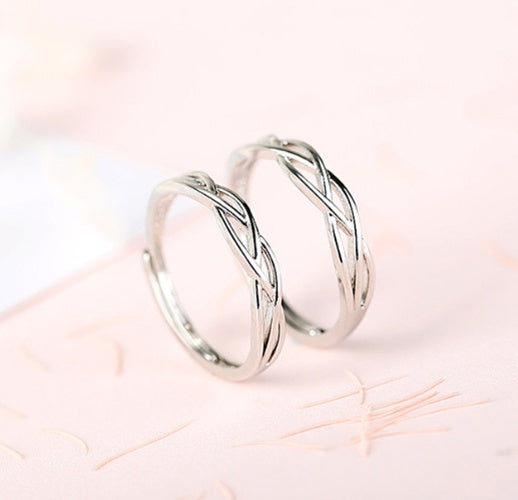 Adjustable Couple Loop Design Rings