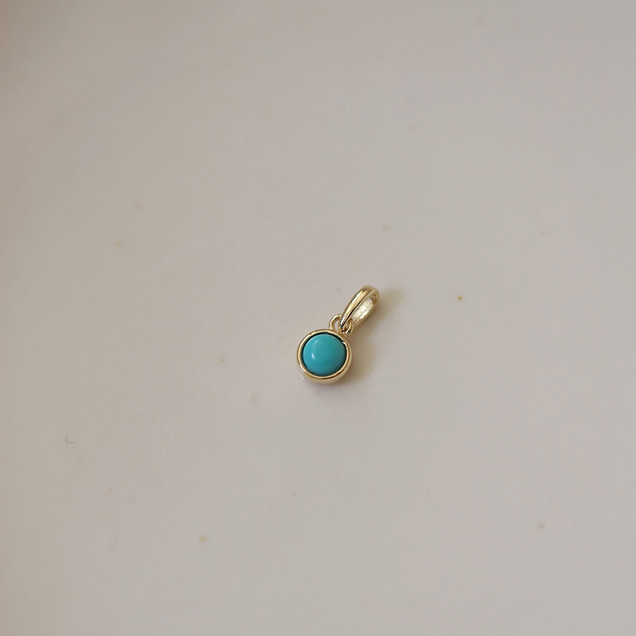 Women’s Simple Fashion S925 Sterling Silver Turquoise Necklace