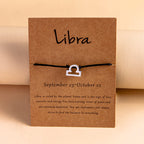 12 Constellation Zodiac Sign Bracelet for Couples
