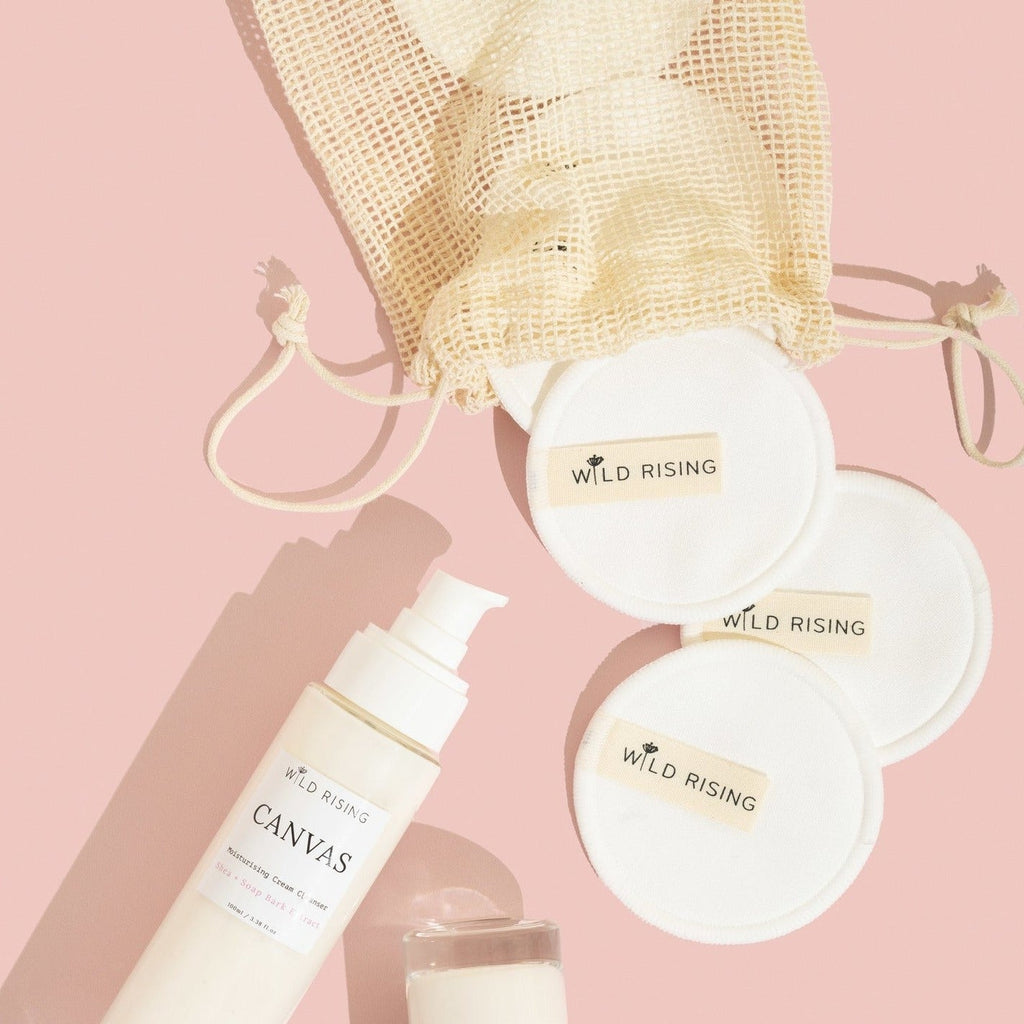 10 Organic Cotton Reusable Makeup Pads