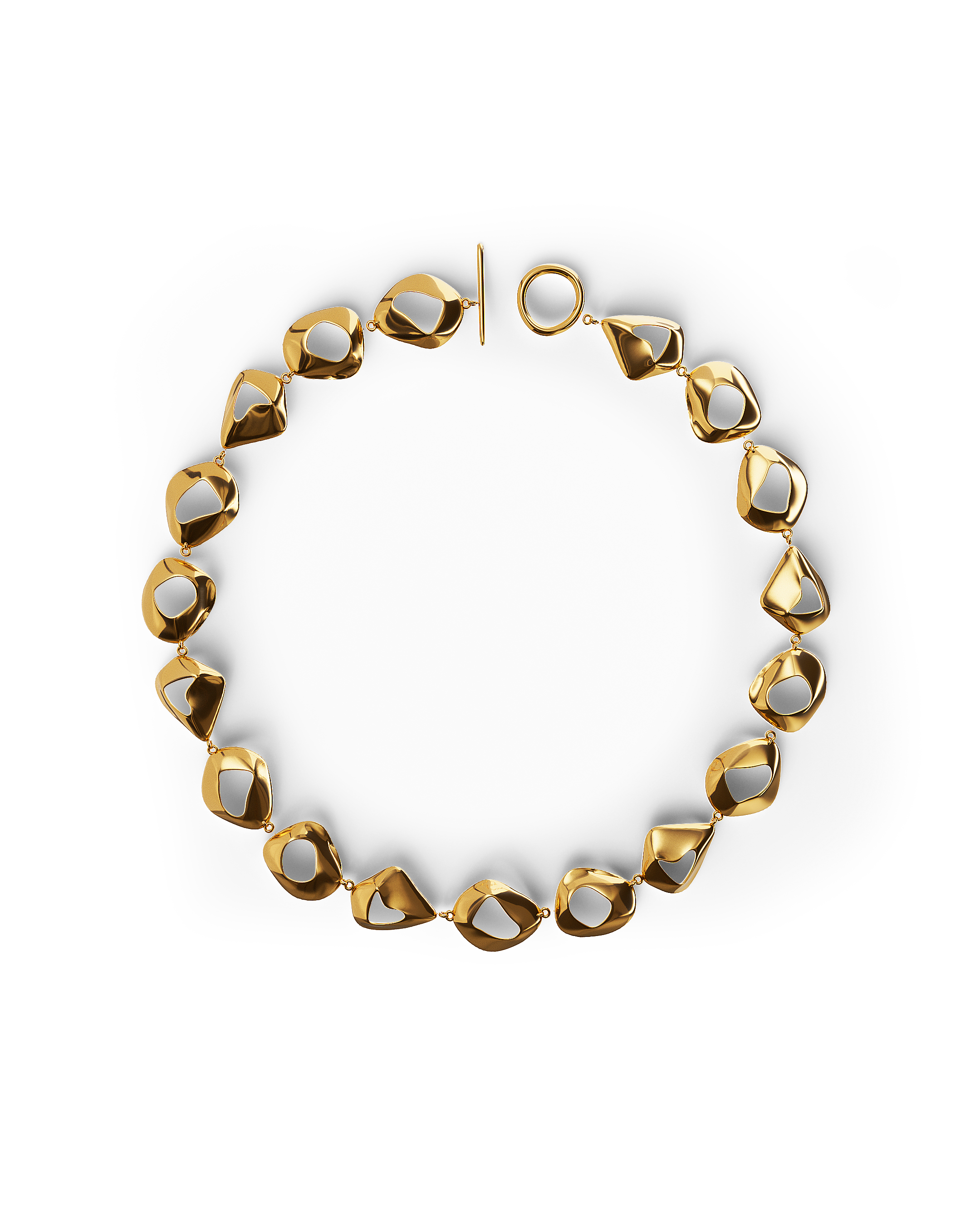 Élan Sculpted Necklace | Gold Vermeil
