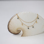 Antique Blue Beads Handmade Pendant Necklace