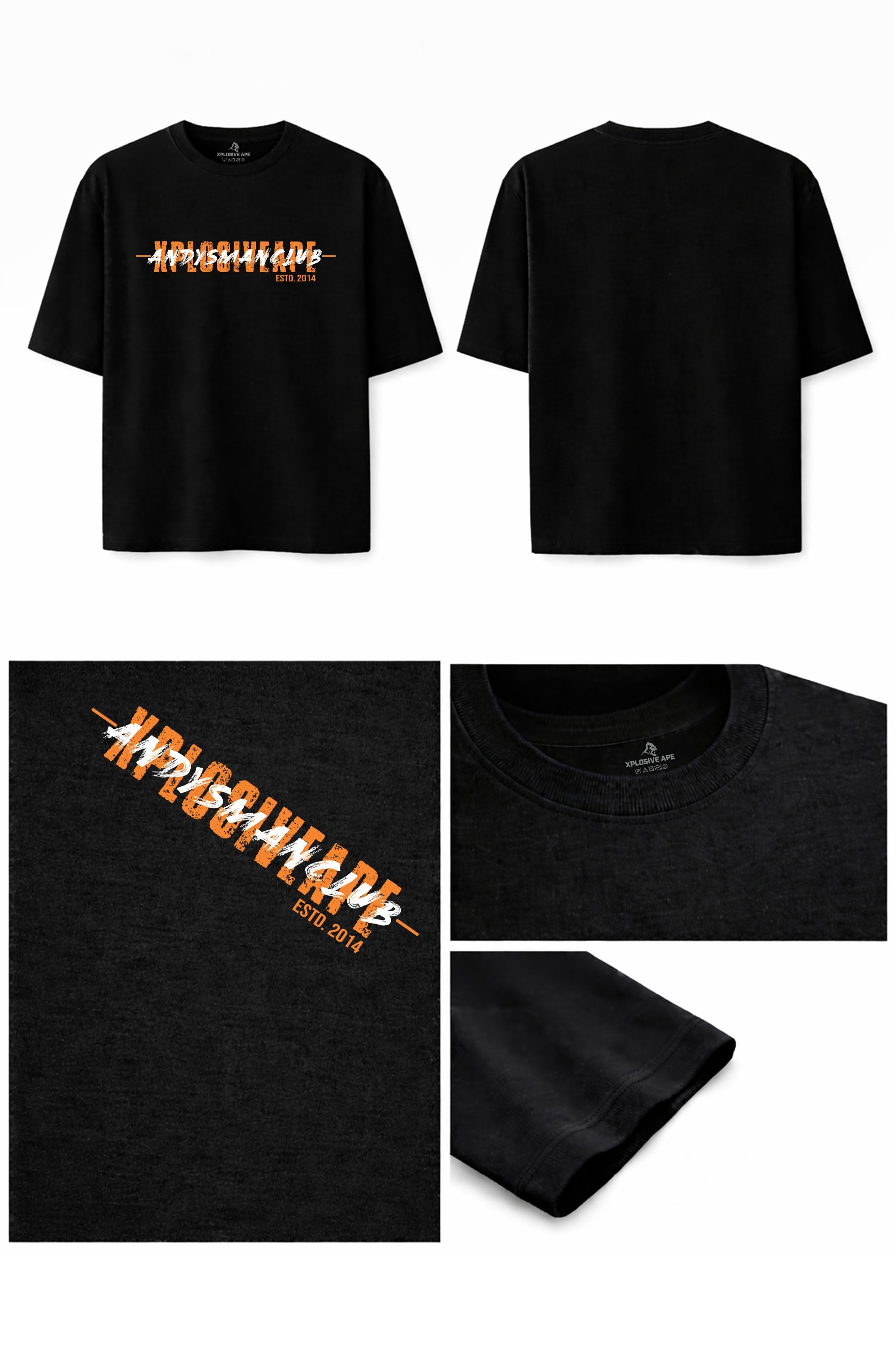 XAPE X AMC Crossover Oversized Tee - Black