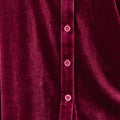 Chemise ample en velours bordeaux Yumi
