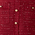Robe tunique Yumi bordeaux en bouclette