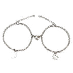 Bracelet amulette Soleil-Lune