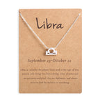 12 Zodiac Sign Constellation Pendant Necklace