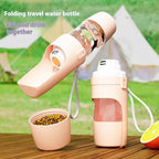 2-in-1 Travel Dog Water Bottle & Feeder