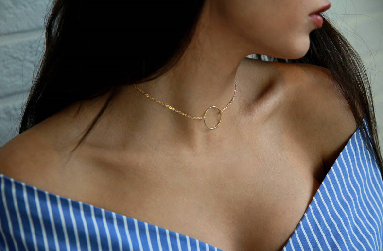 Alloy Ring Necklaces