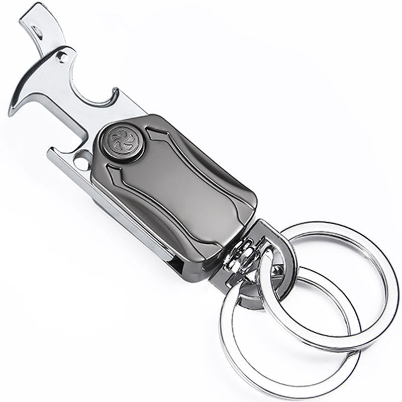 3-in-1 Fidget Spinner Keychain with Pocket Cutter & Bottle Opener