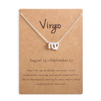 12 Zodiac Sign Constellation Pendant Necklace