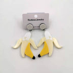 Acrylic Banana & Ice Cream Cartoon Earrings
