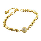 Arabic Style Copper Zircon Bracelet for Women