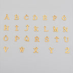26 English Letter Necklace with Pearl Pendant