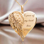 Angel Wings Lettering Necklace