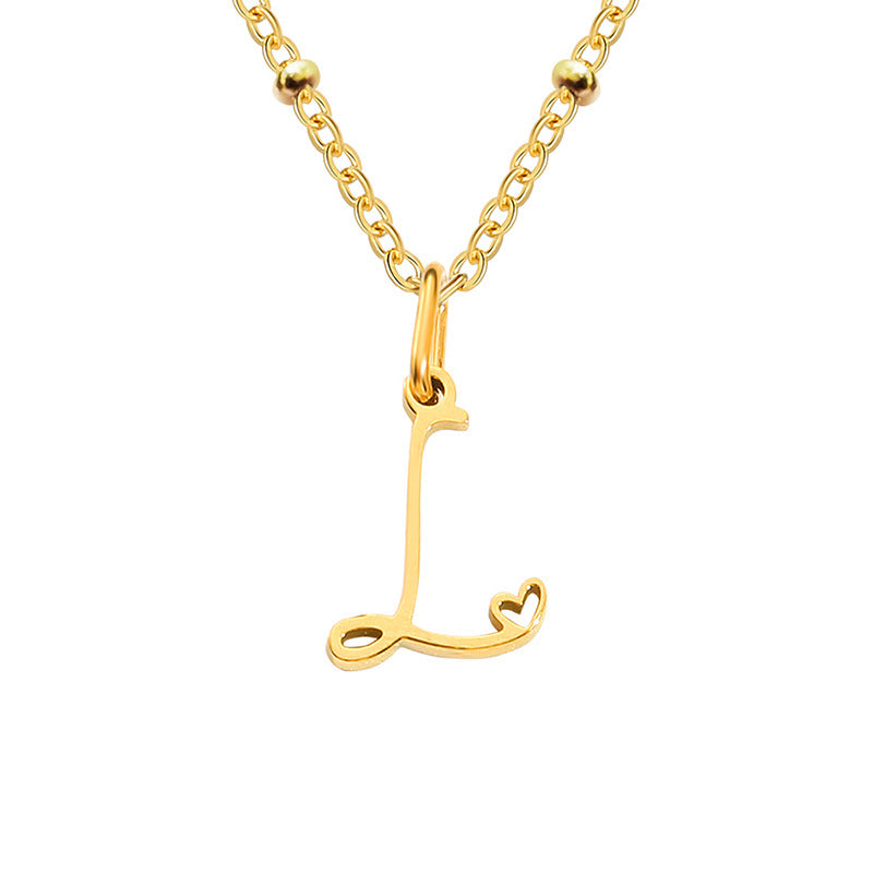 A-Z Personalized 26 Letter Pendant Necklace
