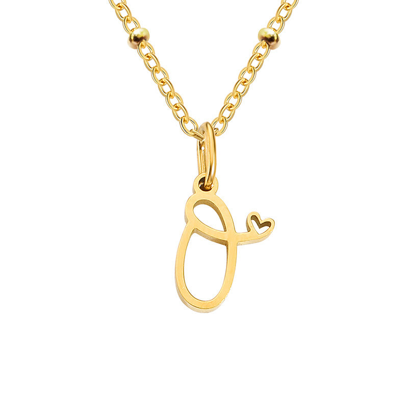 A-Z Personalized 26 Letter Pendant Necklace