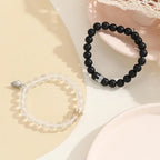 2pcs Handmade Crown Beaded Charms Bracelet