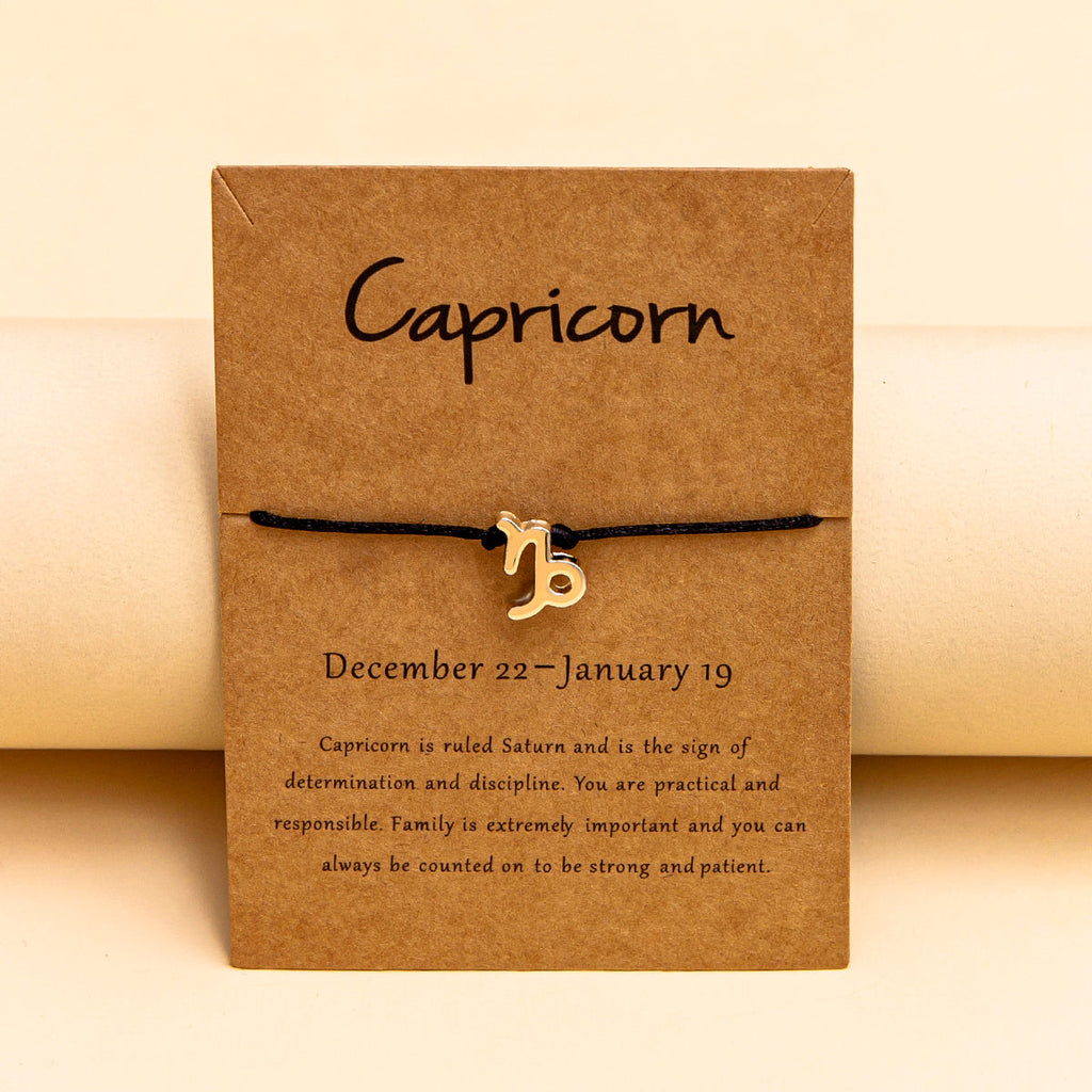 12 Constellation Zodiac Sign Bracelet for Couples