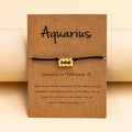 12 Constellation Zodiac Sign Bracelet for Couples
