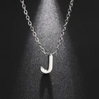 26 English Letter Steel Color Necklace