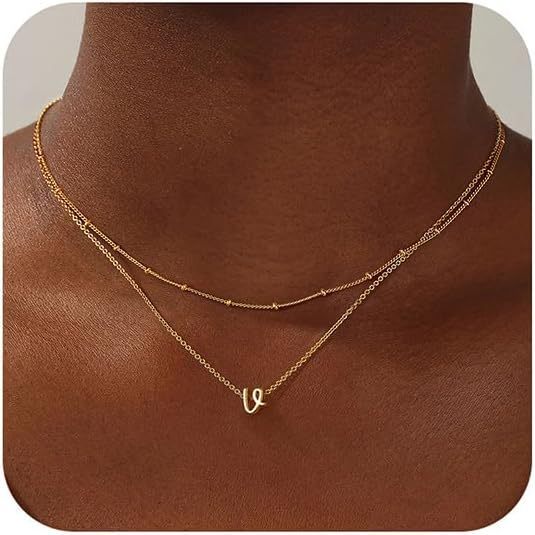 A-Z Multi-Layer English Alphabet Necklace