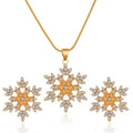 3-Piece Snowflake Jewelry Set