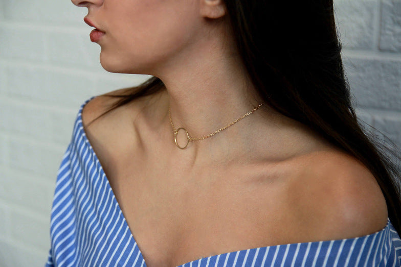 Alloy Ring Necklaces