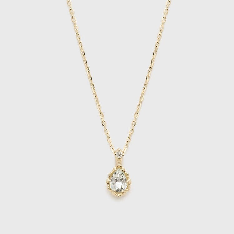 Aquamarine Blue Sky Flower Water Drop Hollow Corrugated Jewellery Set