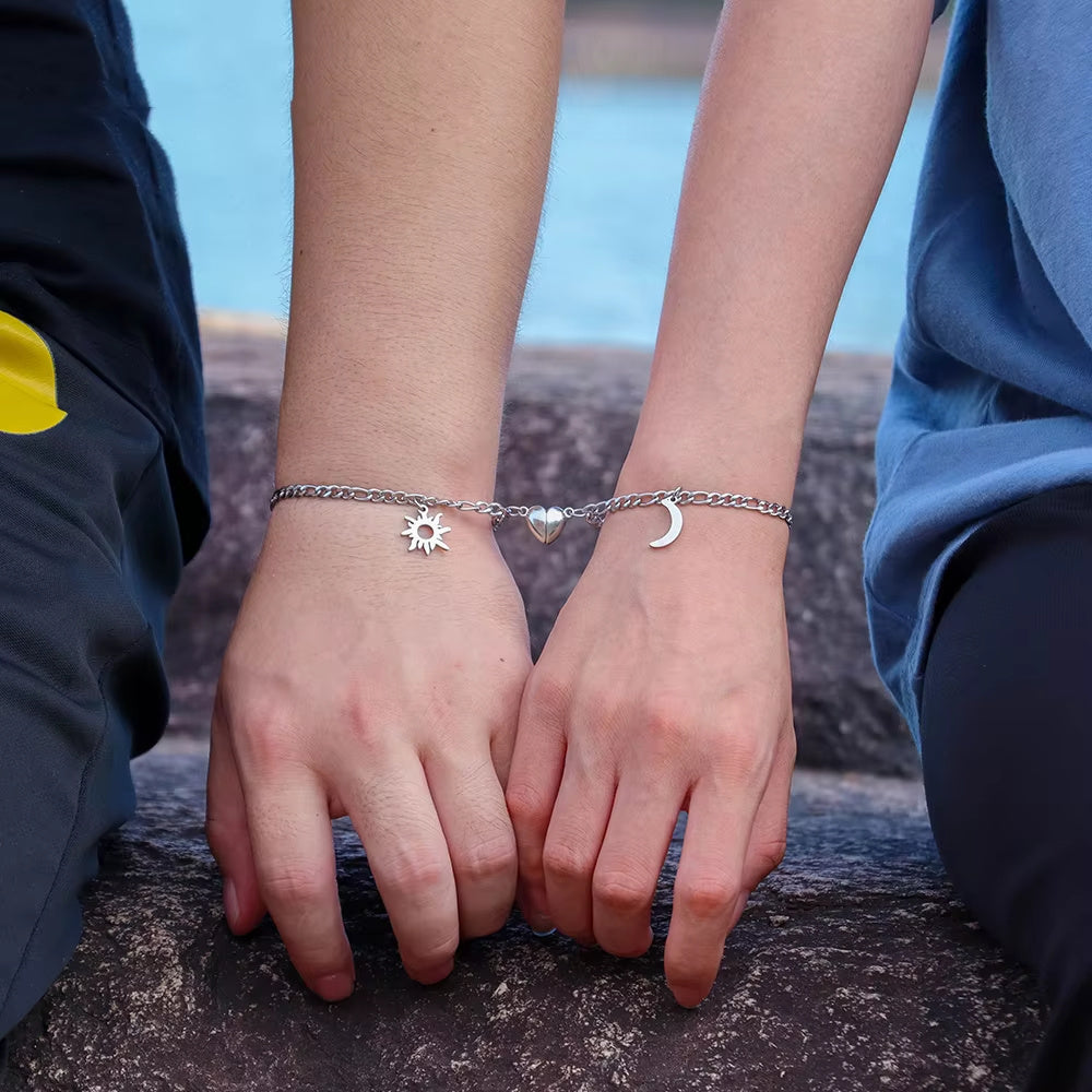 Bracelet amulette Soleil-Lune