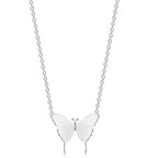 A-Z Initial Butterfly Pendant Necklace