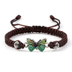 Adjustable Couple Butterfly Buckle Braided Bracelet