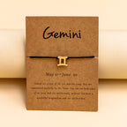 12 Constellation Zodiac Sign Bracelet for Couples