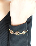7 Chakras Sacred Geometry Bracelet - A spiritual charm bracelet with 7 gemstones