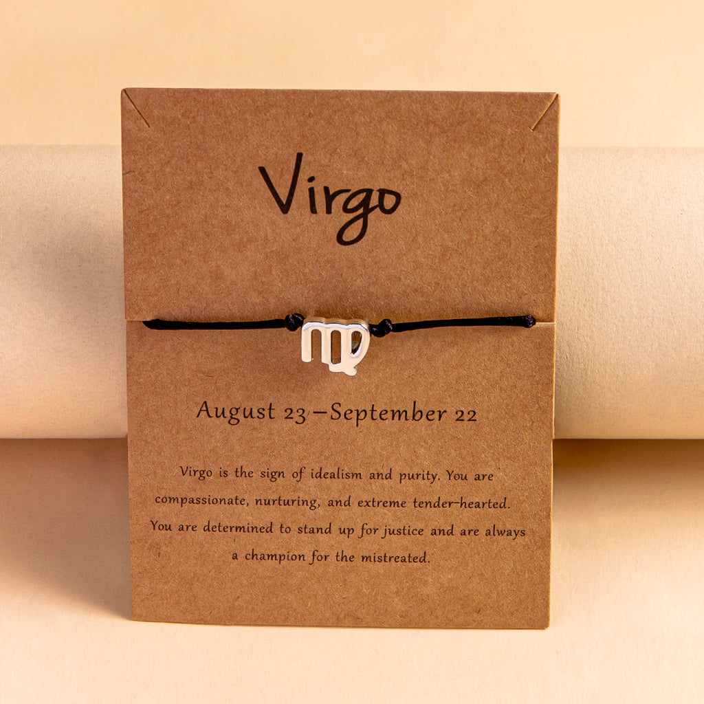 12 Constellation Zodiac Sign Bracelet for Couples
