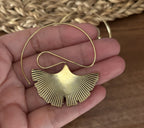 Ginkgo Whisper Earrings – Sculpted Sterling Silver Botanical Statement Drops.