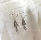 Gorgeous cool drop dangle chandelier diamanté crystal gem statement earrings on 18k gold plated or silver hooks